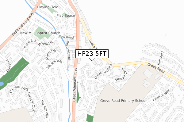 HP23 5FT map - large scale - OS Open Zoomstack (Ordnance Survey)