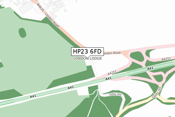 HP23 6FD map - large scale - OS Open Zoomstack (Ordnance Survey) HP23 6FD map - large scale - OS Open Zoomstack (Ordnance Survey)