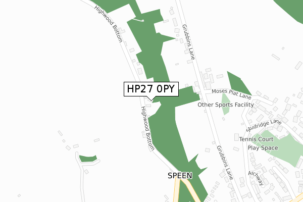 HP27 0PY map - large scale - OS Open Zoomstack (Ordnance Survey) HP27 0PY map - large scale - OS Open Zoomstack (Ordnance Survey)