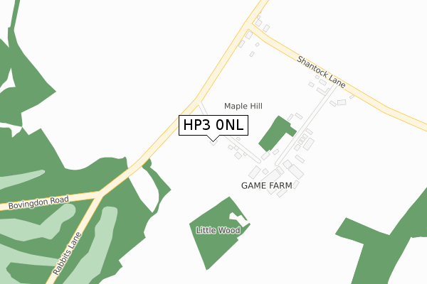 HP3 0NL map - large scale - OS Open Zoomstack (Ordnance Survey)