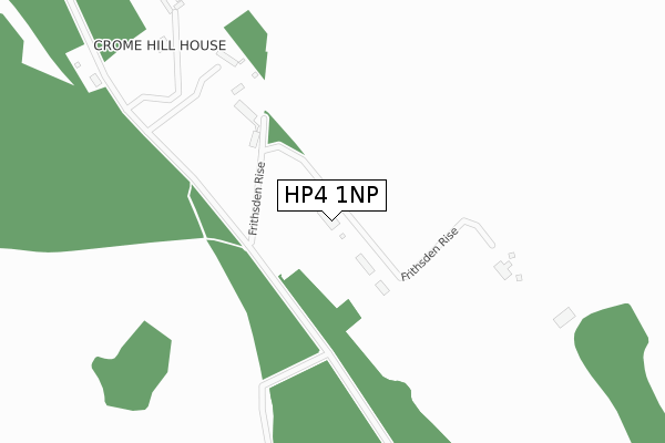 HP4 1NP map - large scale - OS Open Zoomstack (Ordnance Survey)