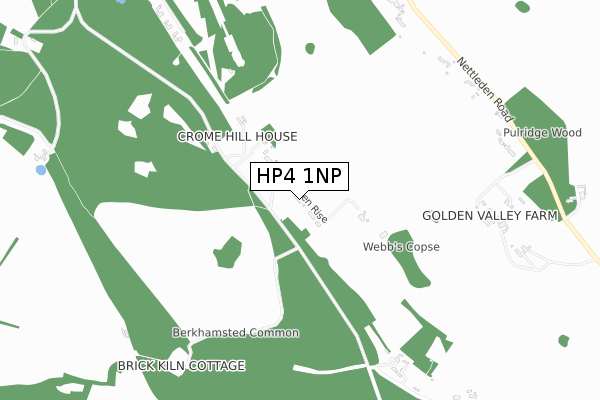 HP4 1NP map - small scale - OS Open Zoomstack (Ordnance Survey)