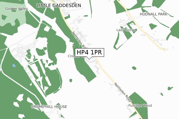 HP4 1PR map - small scale - OS Open Zoomstack (Ordnance Survey)