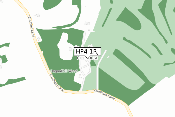 HP4 1RJ map - large scale - OS Open Zoomstack (Ordnance Survey)