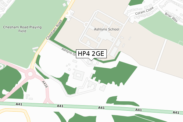HP4 2GE map - large scale - OS Open Zoomstack (Ordnance Survey)