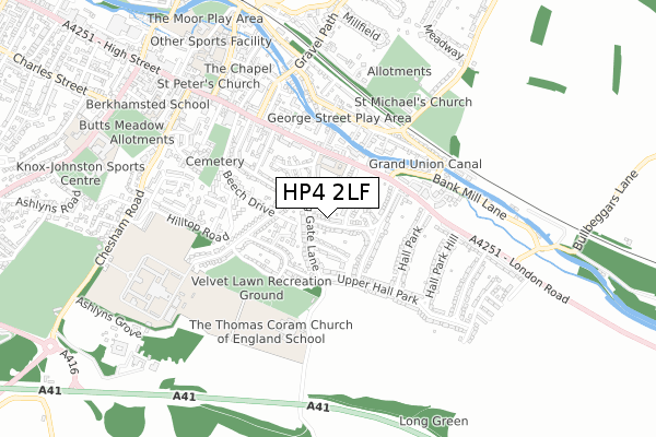 HP4 2LF map - small scale - OS Open Zoomstack (Ordnance Survey) HP4 2LF map - small scale - OS Open Zoomstack (Ordnance Survey)