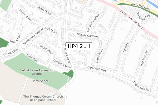 HP4 2LH map - large scale - OS Open Zoomstack (Ordnance Survey) HP4 2LH map - large scale - OS Open Zoomstack (Ordnance Survey)
