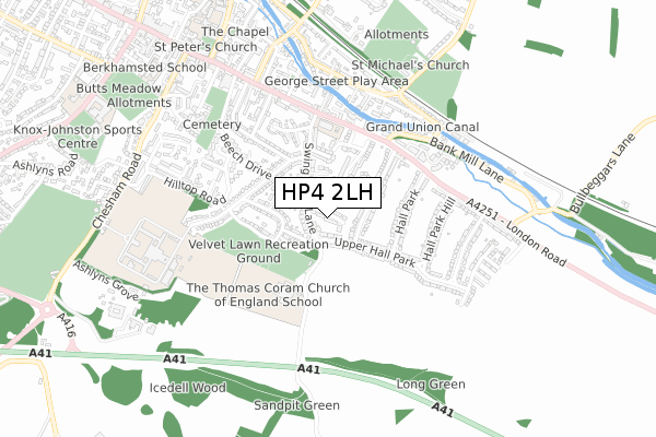 HP4 2LH map - small scale - OS Open Zoomstack (Ordnance Survey) HP4 2LH map - small scale - OS Open Zoomstack (Ordnance Survey)