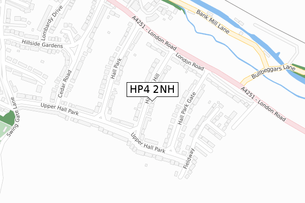 HP4 2NH map - large scale - OS Open Zoomstack (Ordnance Survey)