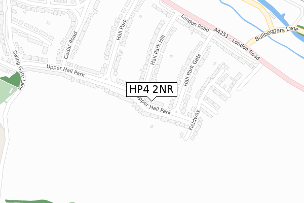 HP4 2NR map - large scale - OS Open Zoomstack (Ordnance Survey)