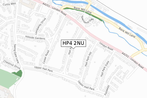 HP4 2NU map - large scale - OS Open Zoomstack (Ordnance Survey)