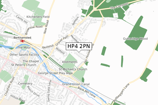 HP4 2PN map - small scale - OS Open Zoomstack (Ordnance Survey) HP4 2PN map - small scale - OS Open Zoomstack (Ordnance Survey)