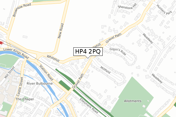 HP4 2PQ map - large scale - OS Open Zoomstack (Ordnance Survey) HP4 2PQ map - large scale - OS Open Zoomstack (Ordnance Survey)