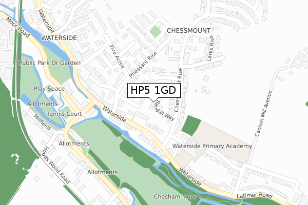 HP5 1GD map - large scale - OS Open Zoomstack (Ordnance Survey) HP5 1GD map - large scale - OS Open Zoomstack (Ordnance Survey)