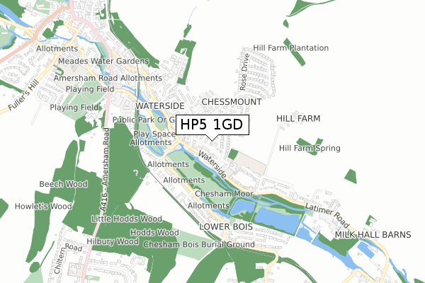 HP5 1GD map - small scale - OS Open Zoomstack (Ordnance Survey) HP5 1GD map - small scale - OS Open Zoomstack (Ordnance Survey)