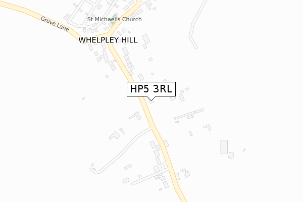 HP5 3RL map - large scale - OS Open Zoomstack (Ordnance Survey)