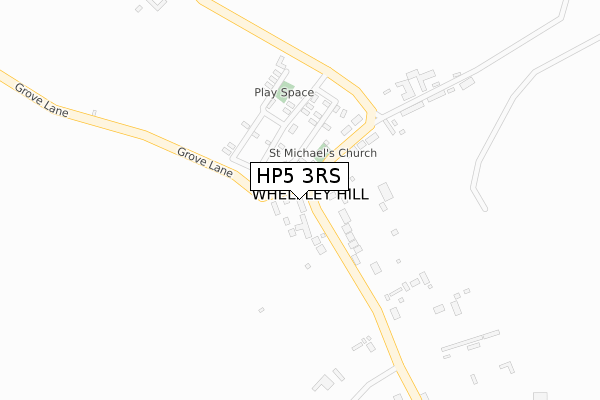 HP5 3RS map - large scale - OS Open Zoomstack (Ordnance Survey)