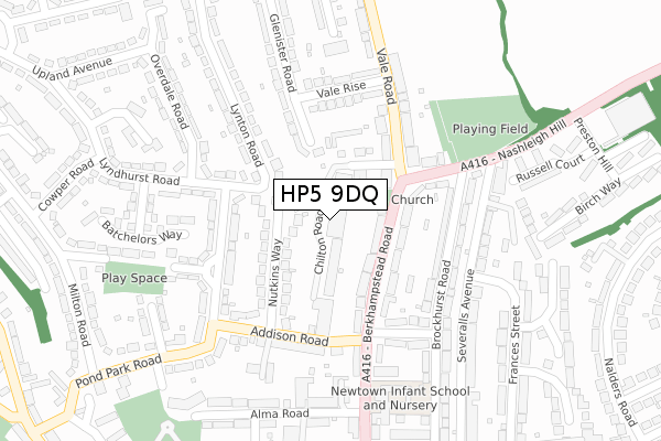 HP5 9DQ map - large scale - OS Open Zoomstack (Ordnance Survey) HP5 9DQ map - large scale - OS Open Zoomstack (Ordnance Survey)