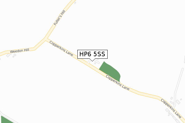 HP6 5SS map - large scale - OS Open Zoomstack (Ordnance Survey)