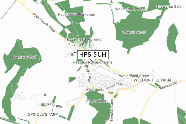 HP6 5UH map - small scale - OS Open Zoomstack (Ordnance Survey) HP6 5UH map - small scale - OS Open Zoomstack (Ordnance Survey)