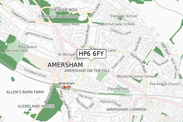 HP6 6FY map - small scale - OS Open Zoomstack (Ordnance Survey) HP6 6FY map - small scale - OS Open Zoomstack (Ordnance Survey)