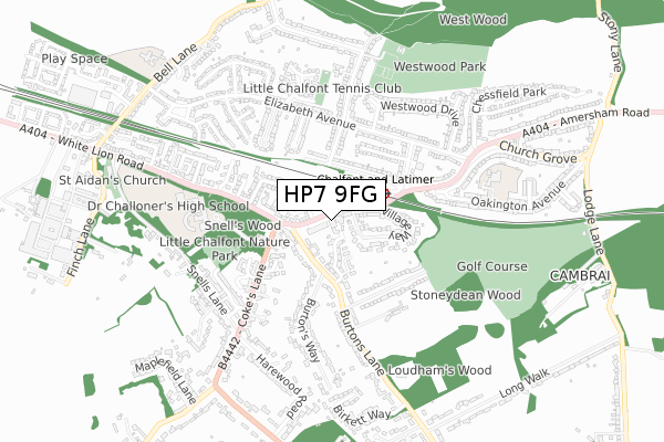HP7 9FG map - small scale - OS Open Zoomstack (Ordnance Survey) HP7 9FG map - small scale - OS Open Zoomstack (Ordnance Survey)