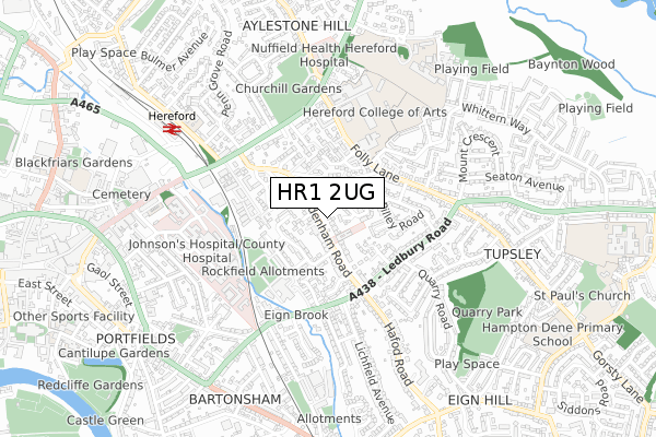 HR1 2UG map - small scale - OS Open Zoomstack (Ordnance Survey) HR1 2UG map - small scale - OS Open Zoomstack (Ordnance Survey)