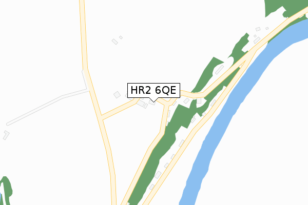 HR2 6QE map - large scale - OS Open Zoomstack (Ordnance Survey)