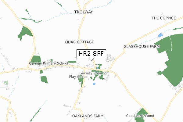 HR2 8FF map - small scale - OS Open Zoomstack (Ordnance Survey)