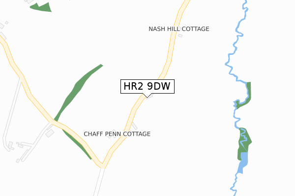HR2 9DW map - large scale - OS Open Zoomstack (Ordnance Survey)