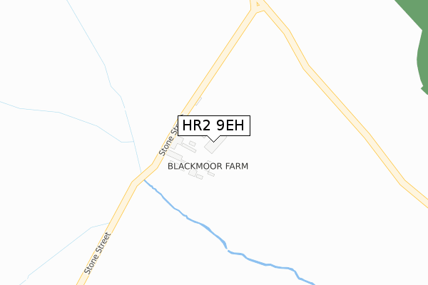 HR2 9EH map - large scale - OS Open Zoomstack (Ordnance Survey)