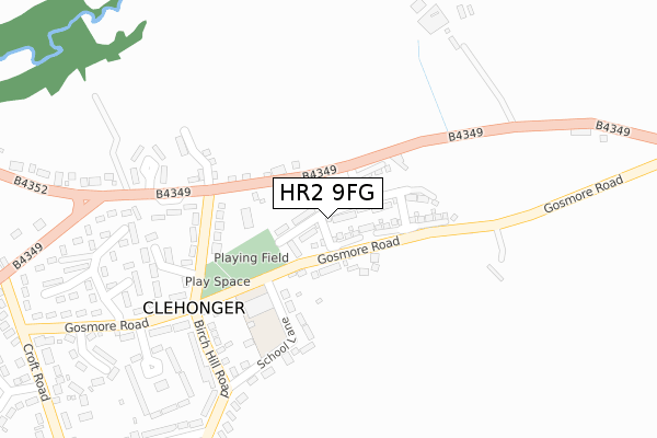 HR2 9FG map - large scale - OS Open Zoomstack (Ordnance Survey) HR2 9FG map - large scale - OS Open Zoomstack (Ordnance Survey)