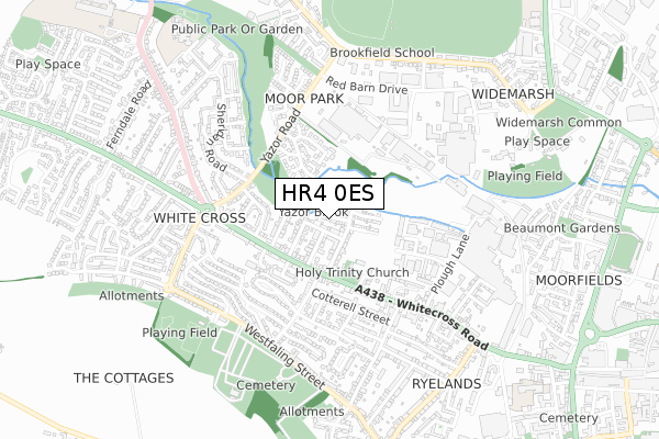 HR4 0ES map - small scale - OS Open Zoomstack (Ordnance Survey) HR4 0ES map - small scale - OS Open Zoomstack (Ordnance Survey)