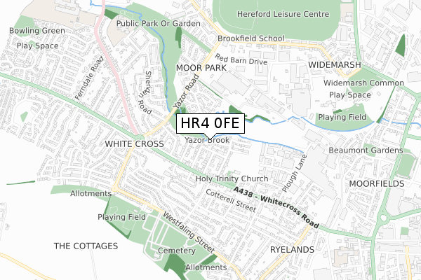 HR4 0FE map - small scale - OS Open Zoomstack (Ordnance Survey) HR4 0FE map - small scale - OS Open Zoomstack (Ordnance Survey)