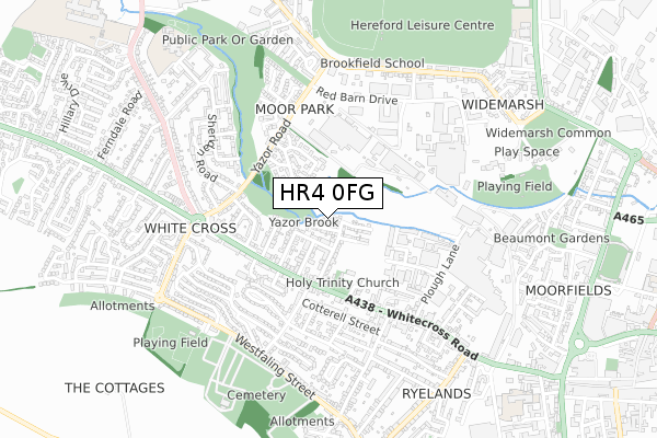 HR4 0FG map - small scale - OS Open Zoomstack (Ordnance Survey) HR4 0FG map - small scale - OS Open Zoomstack (Ordnance Survey)
