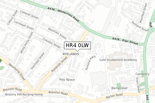 HR4 0LW map - large scale - OS Open Zoomstack (Ordnance Survey) HR4 0LW map - large scale - OS Open Zoomstack (Ordnance Survey)