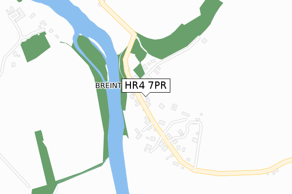 HR4 7PR map - large scale - OS Open Zoomstack (Ordnance Survey) HR4 7PR map - large scale - OS Open Zoomstack (Ordnance Survey)
