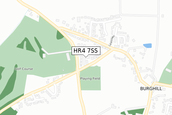HR4 7SS map - large scale - OS Open Zoomstack (Ordnance Survey)
