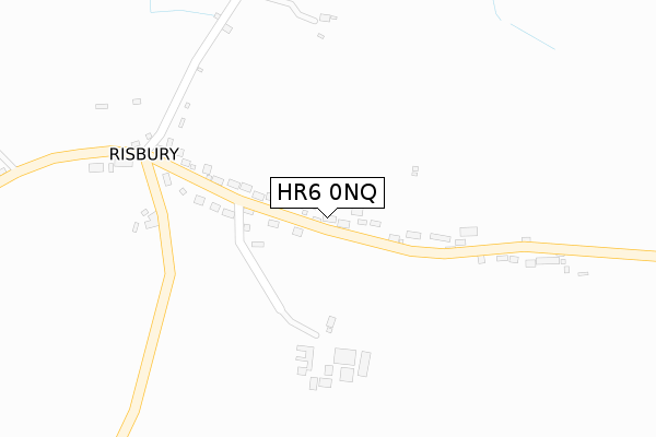 HR6 0NQ map - large scale - OS Open Zoomstack (Ordnance Survey)