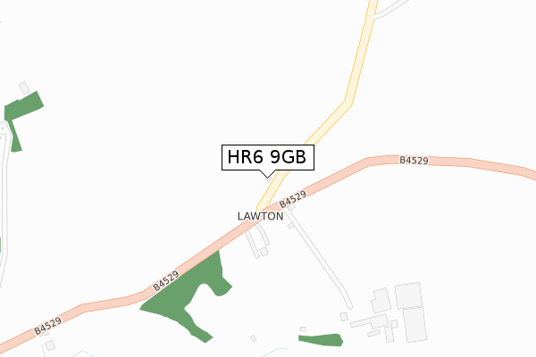 HR6 9GB map - large scale - OS Open Zoomstack (Ordnance Survey)