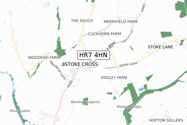 HR7 4HN map - small scale - OS Open Zoomstack (Ordnance Survey) HR7 4HN map - small scale - OS Open Zoomstack (Ordnance Survey)