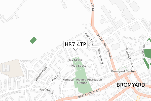 HR7 4TP map - large scale - OS Open Zoomstack (Ordnance Survey)