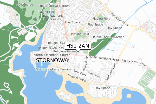 HS1 2AN map - small scale - OS Open Zoomstack (Ordnance Survey) HS1 2AN map - small scale - OS Open Zoomstack (Ordnance Survey)