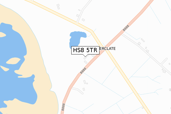 HS8 5TR map - large scale - OS Open Zoomstack (Ordnance Survey)