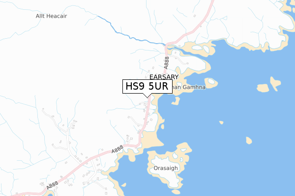HS9 5UR map - small scale - OS Open Zoomstack (Ordnance Survey) HS9 5UR map - small scale - OS Open Zoomstack (Ordnance Survey)