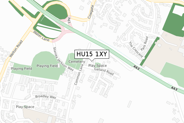 HU15 1XY map - large scale - OS Open Zoomstack (Ordnance Survey) HU15 1XY map - large scale - OS Open Zoomstack (Ordnance Survey)