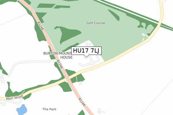 HU17 7LJ map - large scale - OS Open Zoomstack (Ordnance Survey)
