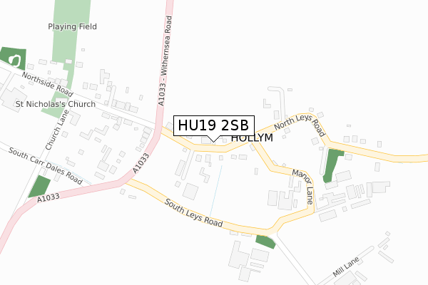 HU19 2SB map - large scale - OS Open Zoomstack (Ordnance Survey) HU19 2SB map - large scale - OS Open Zoomstack (Ordnance Survey)