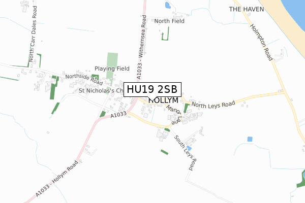 HU19 2SB map - small scale - OS Open Zoomstack (Ordnance Survey) HU19 2SB map - small scale - OS Open Zoomstack (Ordnance Survey)