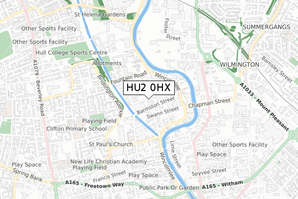 HU2 0HX map - small scale - OS Open Zoomstack (Ordnance Survey) HU2 0HX map - small scale - OS Open Zoomstack (Ordnance Survey)